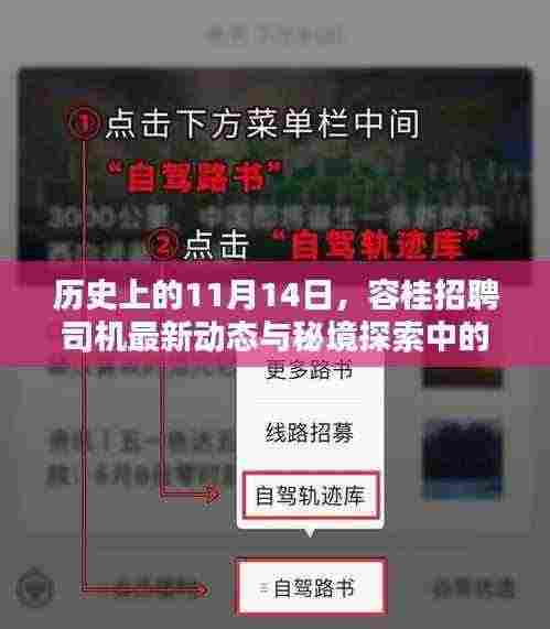 历史上的11月14日,容桂招聘司机最新动态与秘境探索中的特色小店历史瞬间