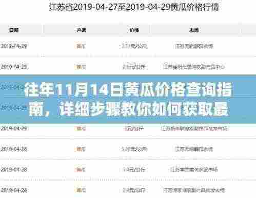 往年11月14日黄瓜价格查询指南，详细步骤教你如何获取最新价格信息