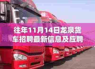 往年11月14日龙泉货车招聘最新信息及应聘全攻略揭秘