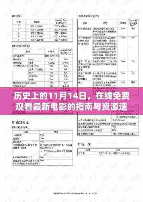 历史上的11月14日，在线免费观看最新电影的指南与资源速递