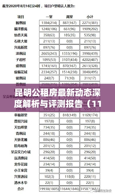 昆明公租房最新动态深度解析与评测报告(11月更新)