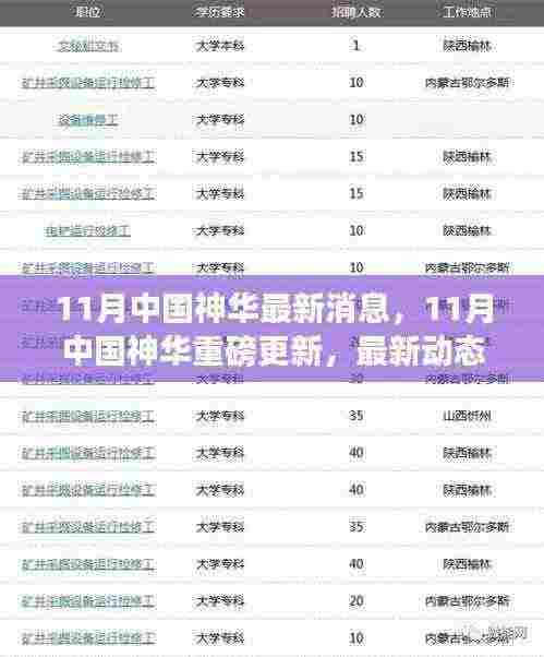 中国神华最新动态与行业洞察揭秘,十一月重磅更新消息