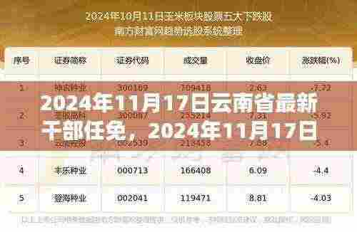 云南干部新任免背后的故事，揭秘2024年11月17日最新干部任免情况