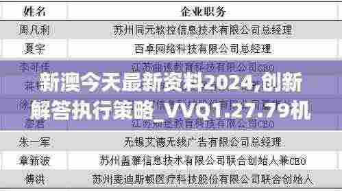 新澳今天最新资料2024,创新解答执行策略_VVQ1.27.79机动版