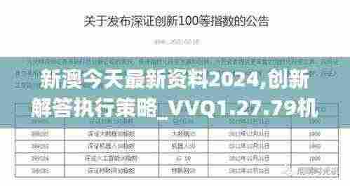 新澳今天最新资料2024,创新解答执行策略_VVQ1.27.79机动版