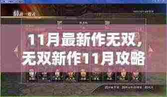 无双新作11月攻略大全，一步步教你成为高手