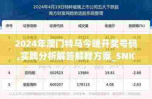 2024年澳门特马今晚开奖号码,实践分析解答解释方案_SNK5.35.87解密版