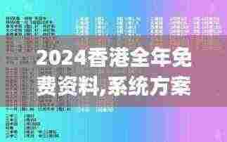 2024香港全年免费资料,系统方案解答落实_JDI6.31.89神话版