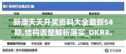 新澳天天开奖资料大全最新54期,结构调整解析落实_DKR8.15.44编辑版