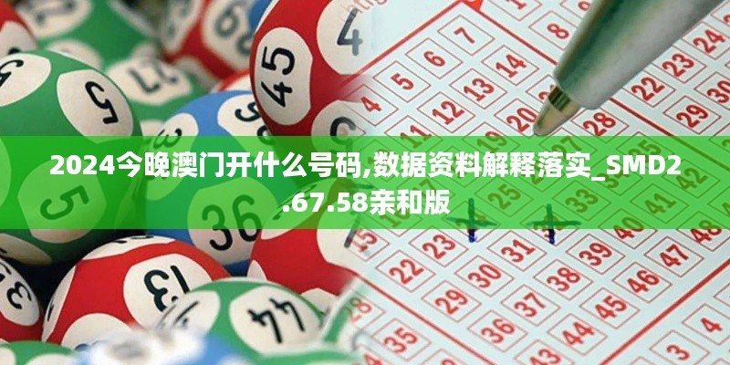2024今晚澳门开什么号码,数据资料解释落实_SMD2.67.58亲和版