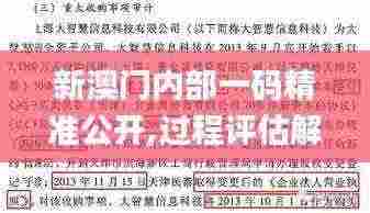 新澳门内部一码精准公开,过程评估解答解释方法_HUN6.61.83定向版