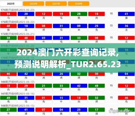 2024澳门六开彩查询记录,预测说明解析_TUR2.65.23竞技版