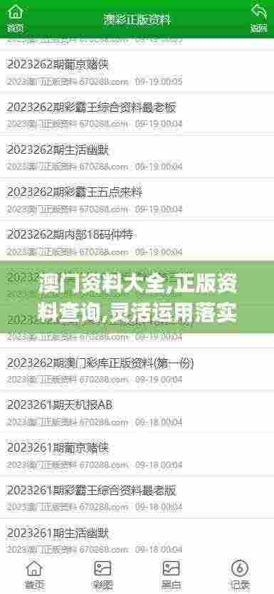 澳门资料大全,正版资料查询,灵活运用落实方法_JGI7.17.42解题版