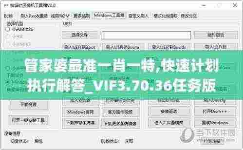 管家婆最准一肖一特,快速计划执行解答_VIF3.70.36任务版