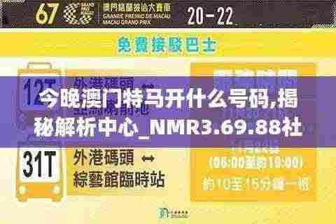 今晚澳门特马开什么号码,揭秘解析中心_NMR3.69.88社区版