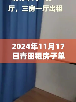 2024年青田最新单间租房攻略,租房市场最新动态与单间租房指南