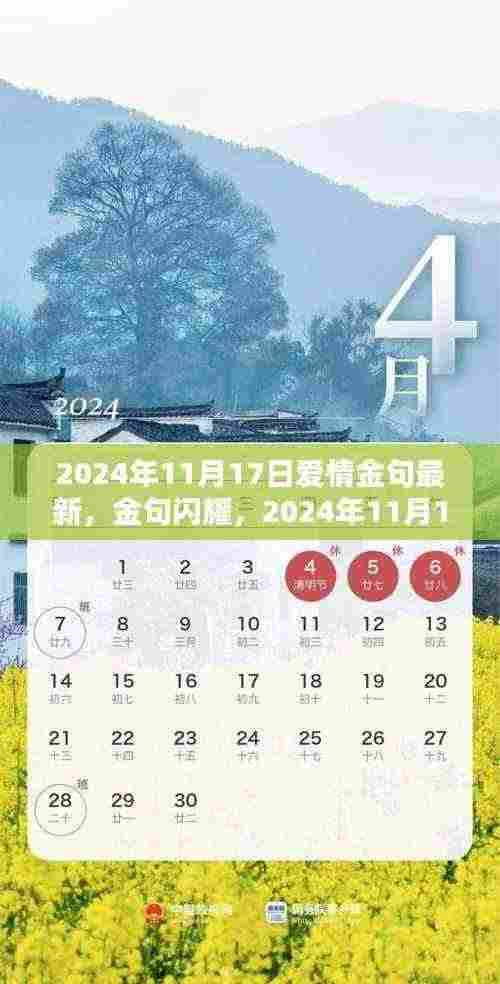 2024年11月17日爱情金句闪耀时代之光