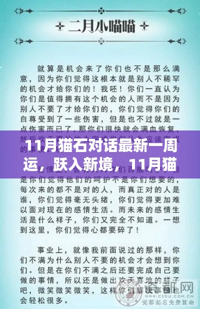 跃入新境,11月猫石对话励志一周运启示