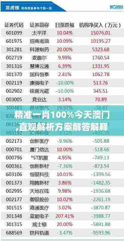 精准一肖100%今天澳门,直观解析方案解答解释_ANZ2.23.66炼皮境