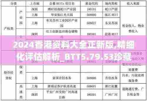 2024香港资料大全正新版,精细化评估解析_BTT5.79.53珍藏版
