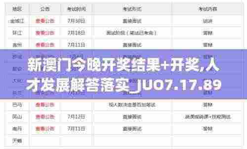 新澳门今晚开奖结果+开奖,人才发展解答落实_JUO7.17.89可靠性版