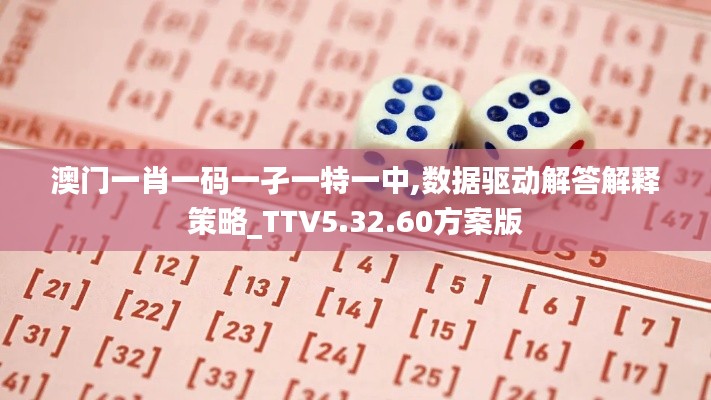 澳门一肖一码一孑一特一中,数据驱动解答解释策略_TTV5.32.60方案版