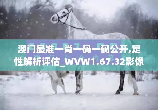 澳门最准一肖一码一码公开,定性解析评估_WVW1.67.32影像版