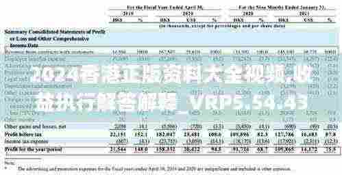 2024香港正版资料大全视频,收益执行解答解释_VRP5.54.43复制版