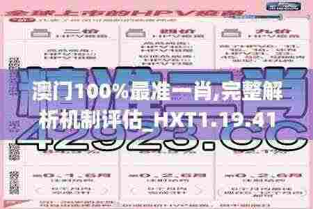 澳门100%最准一肖,完整解析机制评估_HXT1.19.41传统版