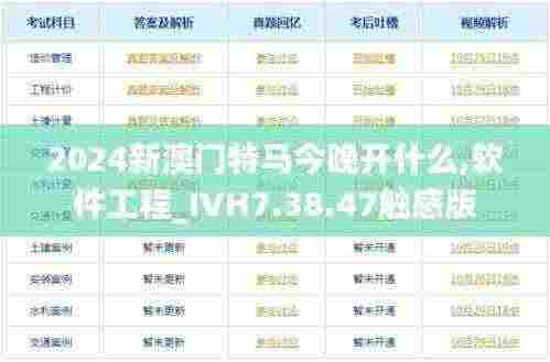 2024新澳门特马今晚开什么,软件工程_IVH7.38.47触感版