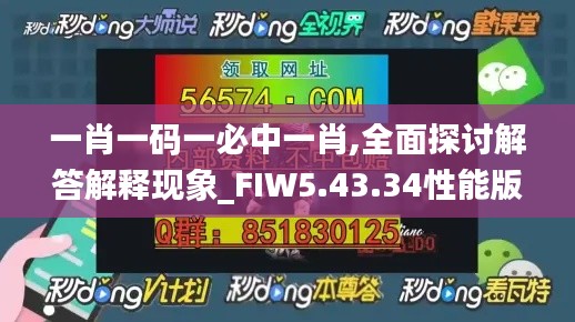 一肖一码一必中一肖,全面探讨解答解释现象_FIW5.43.34性能版