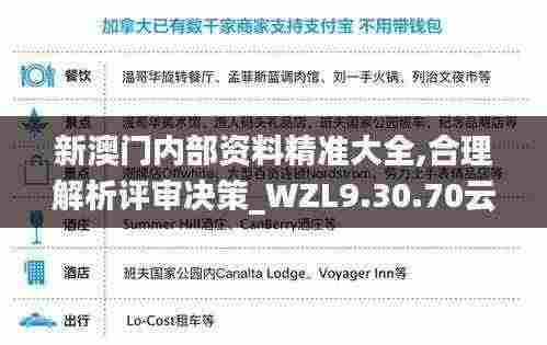 新澳门内部资料精准大全,合理解析评审决策_WZL9.30.70云端版