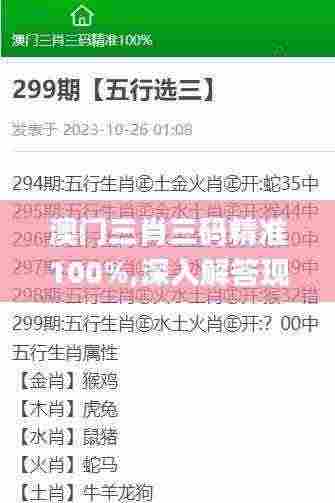 澳门三肖三码精准100%,深入解答现象探讨解释_QSE3.19.84长生境