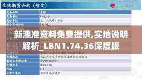 新澳准资料免费提供,实地说明解析_LBN1.74.36深度版