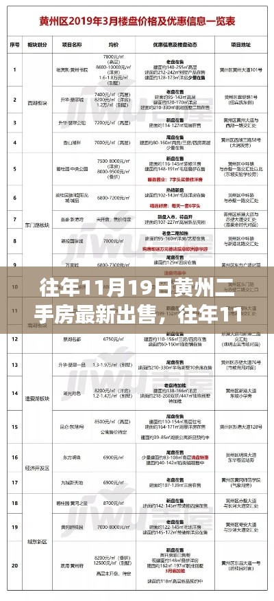 往年11月19日黄州二手房市场深度解析,最新房源特性、用户体验评测与出售信息概览