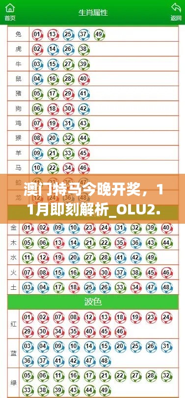澳门特马今晚开奖,11月即刻解析_OLU2.53.38怀旧版