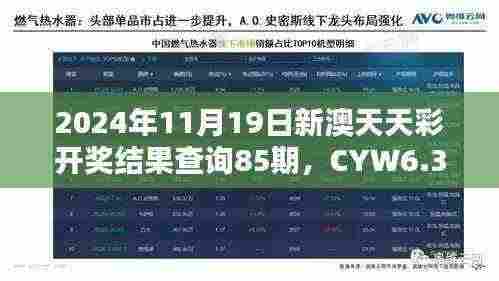 2024年11月19日新澳天天彩开奖结果查询85期,CYW6.33.93国际版详解解析
