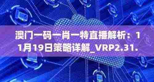 澳门一码一肖一特直播解析:11月19日策略详解_VRP2.31.27版