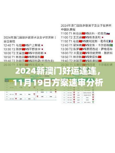 2024新澳门好运连连,11月19日方案速审分析_SAZ7.19.57VR版