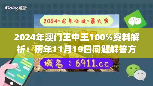 2024年澳门王中王100%资料解析:历年11月19日问题解答方法分析_ZDD8.51.67远程版