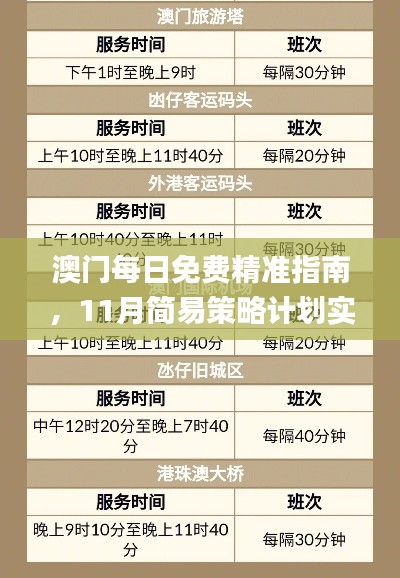 澳门每日免费精准指南,11月简易策略计划实施_XHI6.15.62养生版