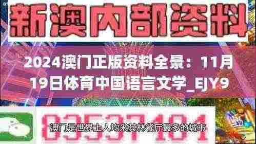 2024澳门正版资料全景:11月19日体育中国语言文学_EJY9.70.55精简版