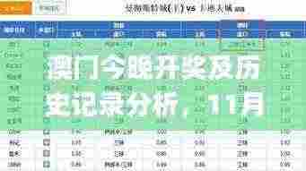 澳门今晚开奖及历史记录分析，11月19日演示调整方案_YQC2.32.77探险版