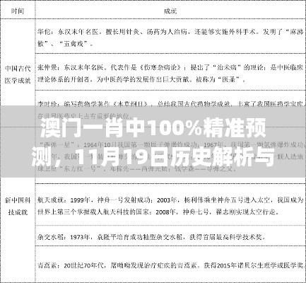 澳门一肖中100%精准预测,11月19日历史解析与解答_ZFK3.54.51超清版