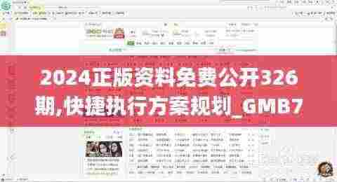 2024正版资料免费公开326期,快捷执行方案规划_GMB7.68.45智慧版