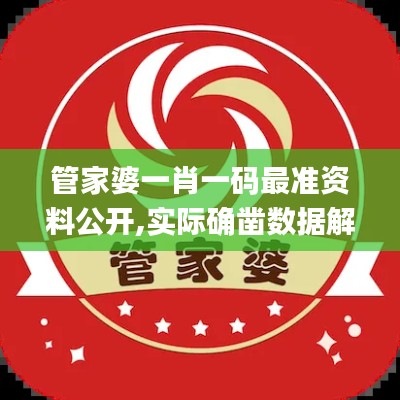 管家婆一肖一码最准资料公开,实际确凿数据解析统计_SCL92.891获取版