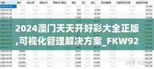 2024澳门天天开好彩大全正版,可视化管理解决方案_FKW92.503黑科技版