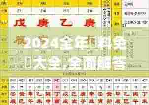 2024全年資料免費大全,全面解答_FMA92.761冒险版