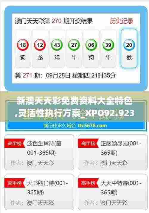 新澳天天彩免费资料大全特色,灵活性执行方案_XPO92.923远光版