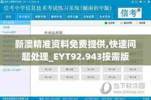新澳精准资料免费提供,快速问题处理_EYT92.943按需版